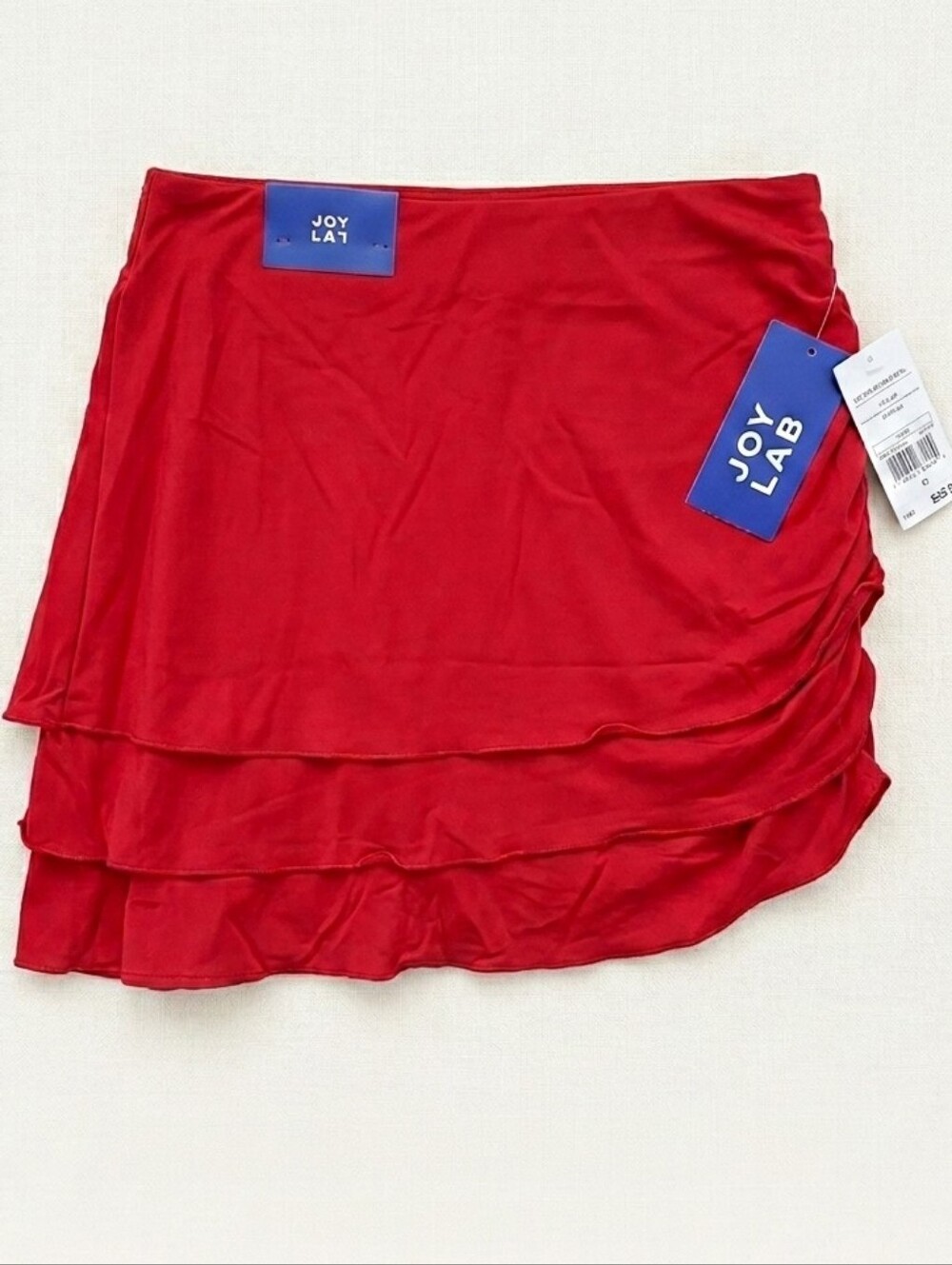 NWT JoyLab Game Day High-Rise Skort Built-In Shorts Mini Skirt Red XXS Sporty